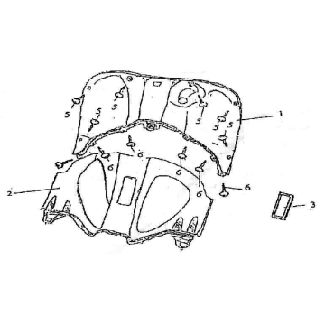Capot intérieur Neco Borsalino 125cc