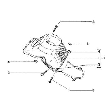 Garde boue intérieur Gilera Runner 180cc FXR 2 temps