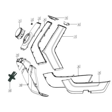 Capots avant noir mat Niu N1S