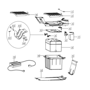 Batterie - Marchepied Niu N1S