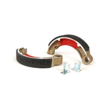 Mâchoires de frein BGM Pro diamètre=127x20 mm pour tambour de frein BGM5310 Vespa 8 pouces arrière, 2 supports, Vespa VNB4T à VNB6T (a), VBB2T (a) également utilisé pour la conversion de 10 pouces à 8 pouces