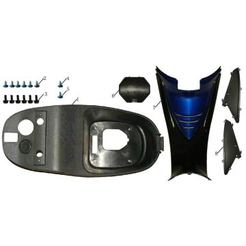 Sellebak China Touring bleu