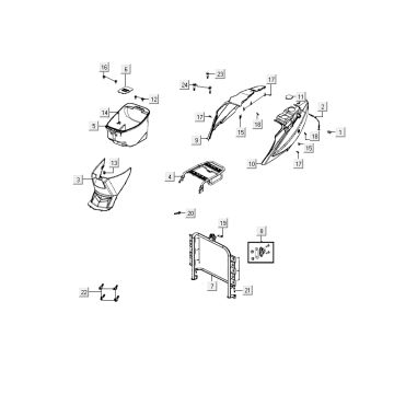 Sellebak Kymco Delivery 4 temps blanc