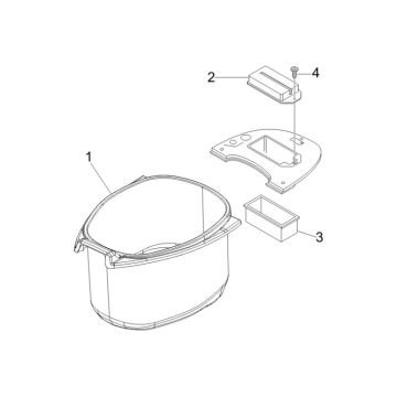 Coffre à casque Vespa LX 50 4T 2V AC 25km/h