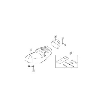 Selle Selleseat Kymco Dink AC 2 temps Argent