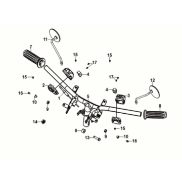 Cable - switch - handle lever Sym Fiddle IV 125i AC CBS E5 2020-2021