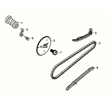 Cam shaft Sym Fiddle IV 125i AC CBS E5 202-2021