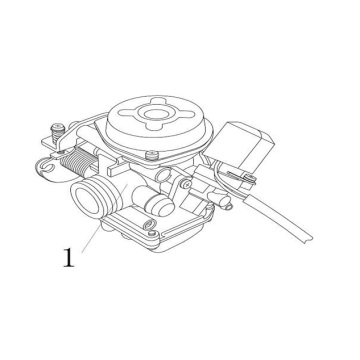 Carburateur China Ape 50 4T AC blanc