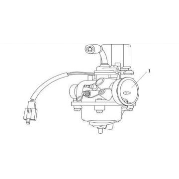 Carburateur China Venom 50 2T AC vert