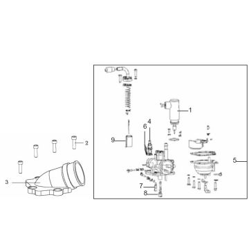 Carburateur Generic Xor 50 2T AC competition 2009