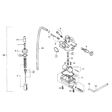 Carburateur Honda MB/MT/MTX 80