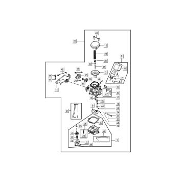 Carburateur Kymco Carry 4 temps noir