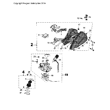Carburateur Peugeot Tweet Evo Euro 4