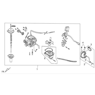 Carburateur Sym X'PRO 125