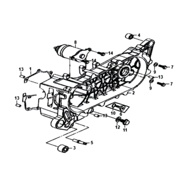 Housse cartel Euro4 pour Sym Fiddle II (WH-006) Blanche