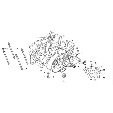 Carter moteur Honda MTX-SH-Carter Honda MTX-SH