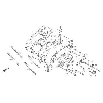 Carter moteur Honda MTX