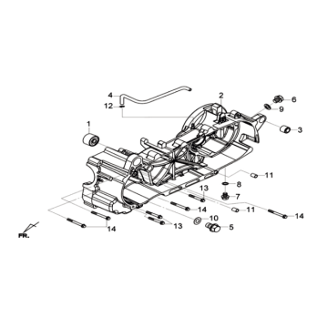 Carter gauche Sym Joymax 125I ABS