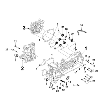 Carter Peugeot Django 125 Allure E3 2014-2017