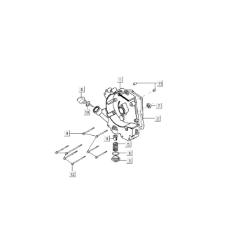 Carter droit Kymco VP50i injection euro4 tecno argent