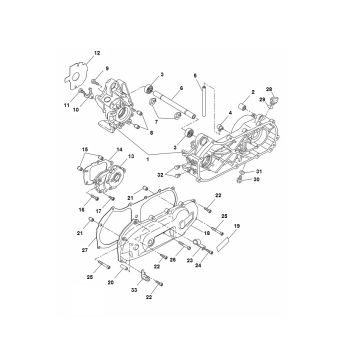 Carter - Couvercle de carter Yamaha Aerox 50 2T LC 2013