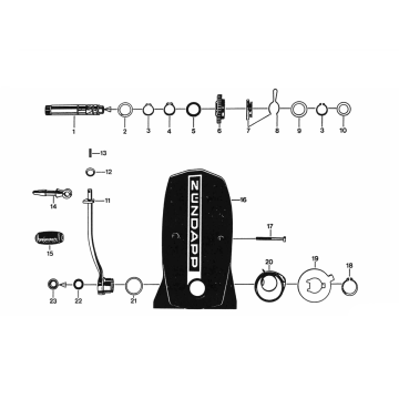 Carter gauche - Kickstarter Zundapp 530 tous types