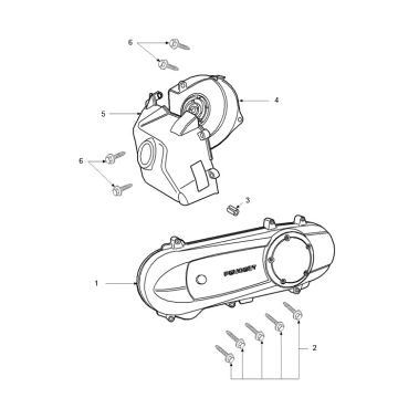 Couvercle de carter - Réfrigérateur Peugeot Vivacity 3 2 temps