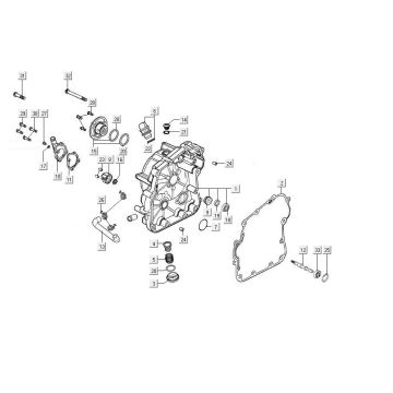 Couvercle d'huile Kymco MXU 300