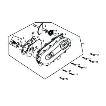 Cache carter gauche Sym Symphony ST E3