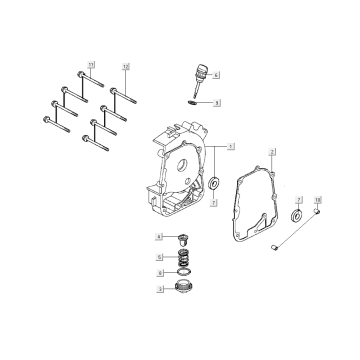 Coque droite pour Kymco Super8 Street 50i E4 Noir Mat