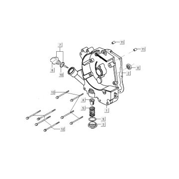 Carter d'huile Kymco Agility 12' 4 temps bleu sportif