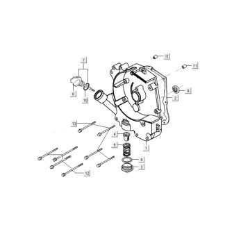 Carter d'huile Kymco Delivery 4 temps blanc