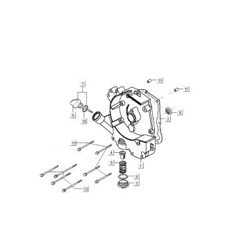 Carter Kymco Like 4 temps noir brillant comme T T