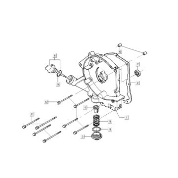 Demi-carter droit- Jauge d’huile - Filtre à huile Kymco Sento 50 4T AC rose