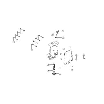 Demi carter Kymco Super8 4 temps à partir de 2009 noir