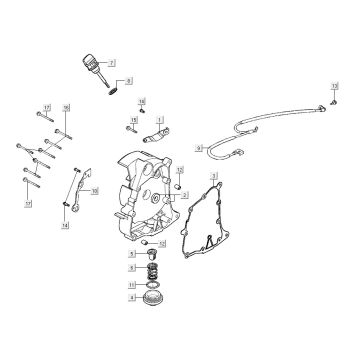 Carter - Jauge d’huile - Filtre à huile Kymco Agility City 16" 125 4T AC