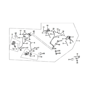 CBS brake system assy Sym Fiddle IV 125i AC CBS E5 2020-2021