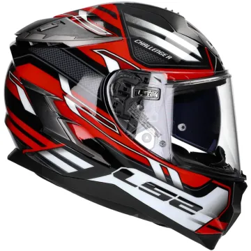 Casque integral LS2 Challenger Spin FF327 noir / rouge