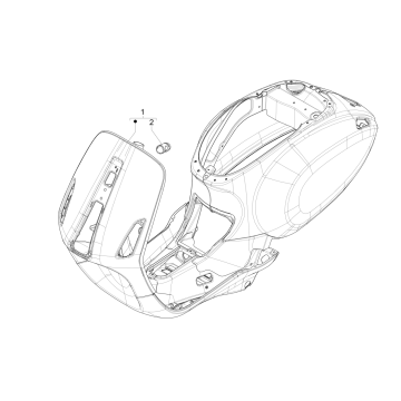Châssis/Châssis Vespa Sprint 4 temps 3 soupapes (injection euro5 IGET)