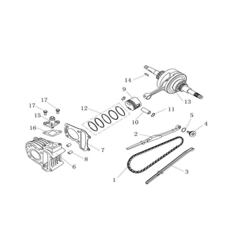 Cylindre à manivelle AGM Ape50 marron
