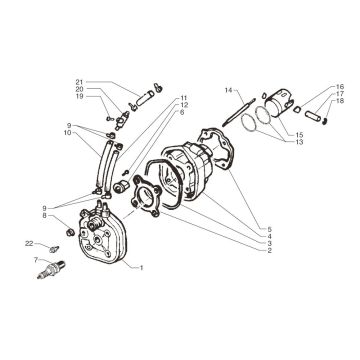 Cylindre Beta Ark-K LC bleu 2004 2 temps