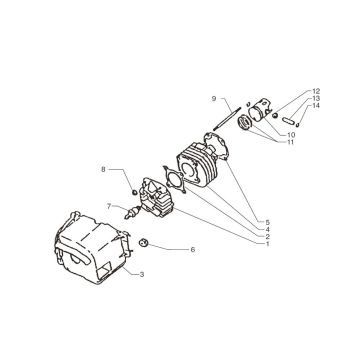 Cylindre Beta Ark-Paddock AC bleu 2010 2 temps 25