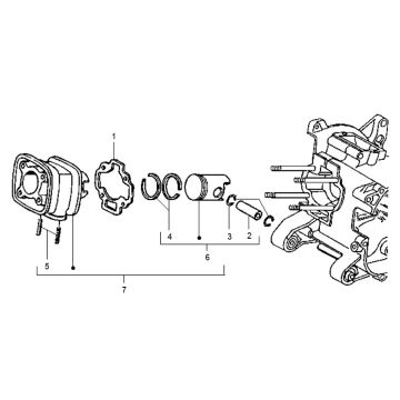 Cylindre Gilera Runner 98-2005 2 temps