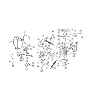 Cylindre Kymco Like 4 temps noir brillant comme T T