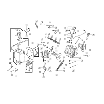 Culasse - Arbre à cames - SLS Kymco Like 50 4T AC Euro 4 2018→ noir