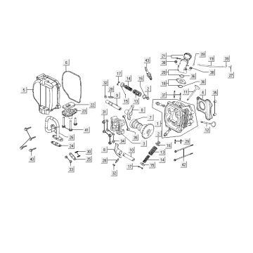 Culasse Kymco Delivery 4 temps blanc