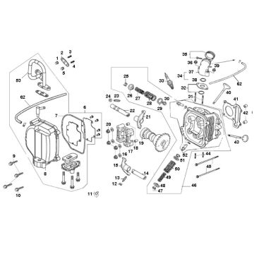 Culasse Turbo Cx-50 4 temps