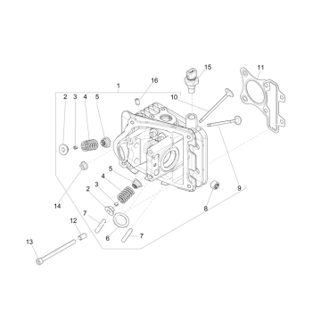 Culasse - Pièces Vespa Sprint 4 temps et 3 soupapes (injection euro5 IGET)