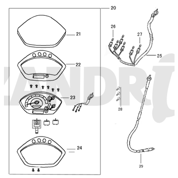 Cockpit-Teller Eagle-Wing Napoli marron