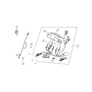 Câble Comptoir de Cockpit Kymco Agility Fat 12' 4 temps jaune